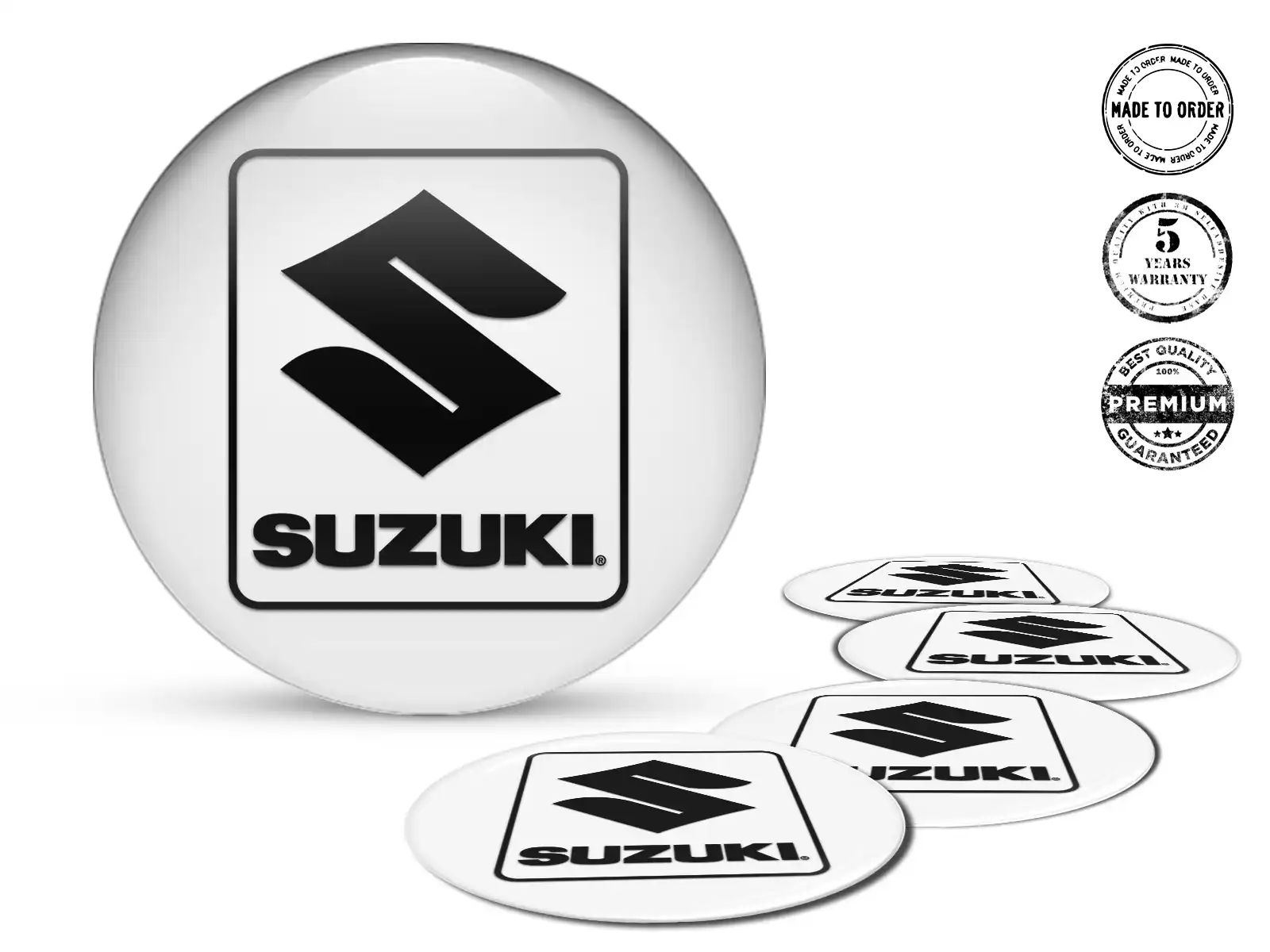 Suzuki Adesivi Silicone Logo Emblemi Ruota Alta Qualità